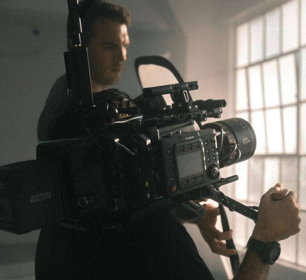 woman posing beside lite window